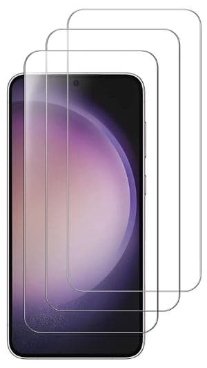 3-pakke Screen protector Hærdet glas 2,5D til Samsung Galaxy S22 Plus / S23 Plus Transparent