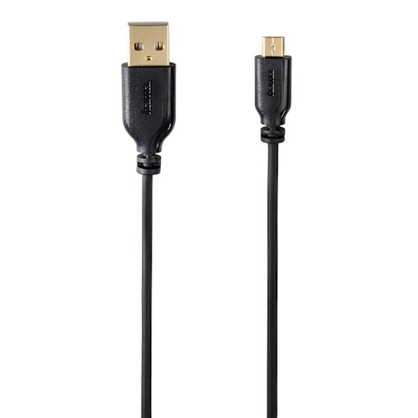 HAMA USB 2.0 Micro B - A -kaapeli 0,75 m musta kullattu TL