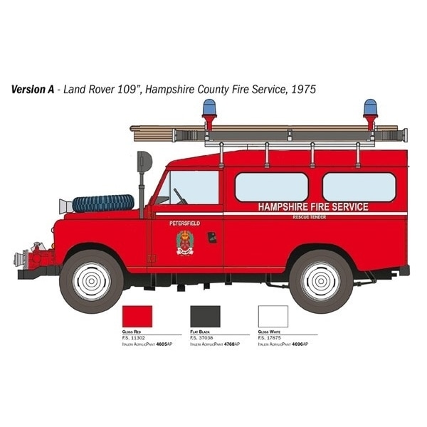 Italeri 1:24 Land Rover Fire Truck