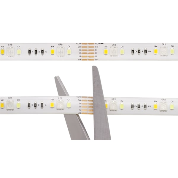 DELTACO SMART HOME LED-strimmelforlængelse, 1m, RGB, 2700K-6500K, 6