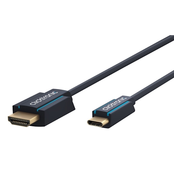 ClickTronic USB-C™ - HDMI™ -sovitinkaapeli Premium-kaapeli | U