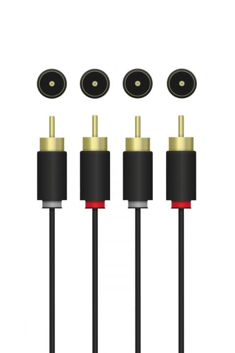 QNECT Phono 2xRCA uros - 2xRCA uros, 10m