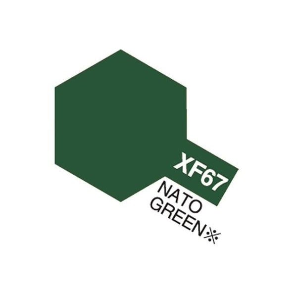 TAMIYA Acrylic Mini XF-67 NATO Green (Flat) Grön