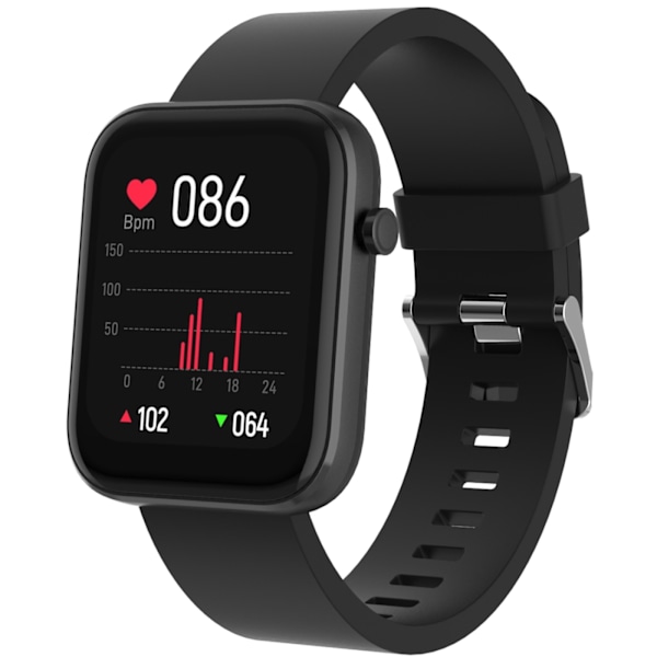 Denver SW-182B Bluetooth smartwatch with heart rate sensor, blood pressure and blood oxygen monitor