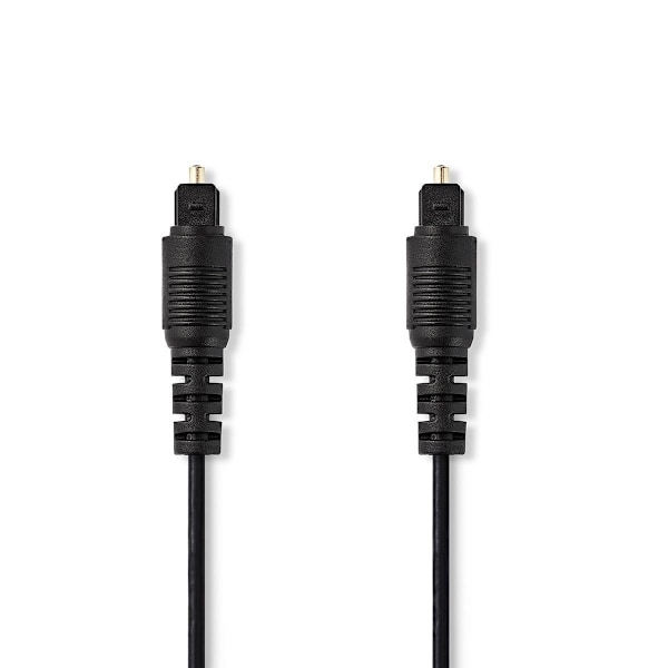 Optinen Audiokaapeli | TosLink uros | TosLink uros | 1.00 m | Pyöreä | PVC | Musta | Panta