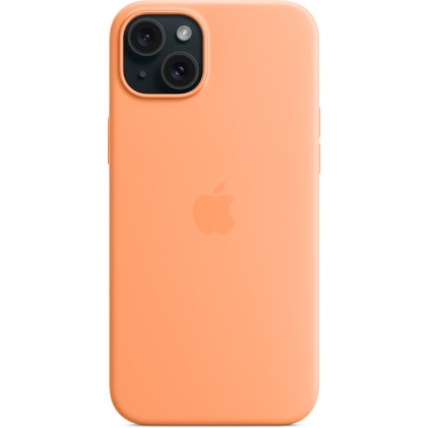 Apple iPhone 15 Plus silikonetui med MagSafe, sorbet orange Orange