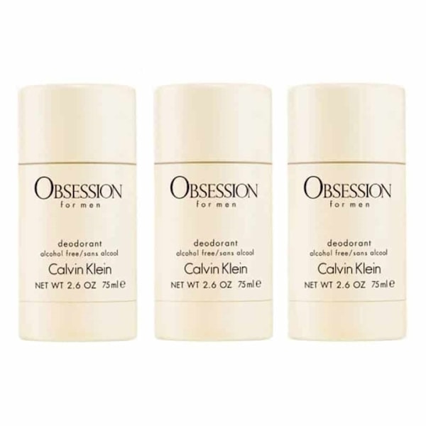 3-pack Calvin Klein Obsession For Men Deostick 75ml