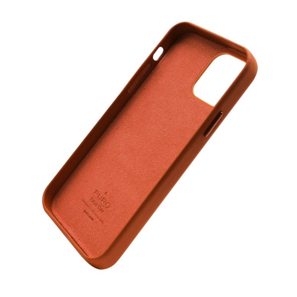 Puro iPhone 13 SKY Cover Læderlook, Orange Orange