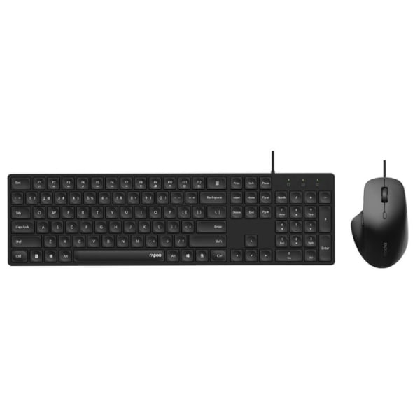 RAPOO Keyboard/Mice Set NX8020 Wired USB Black