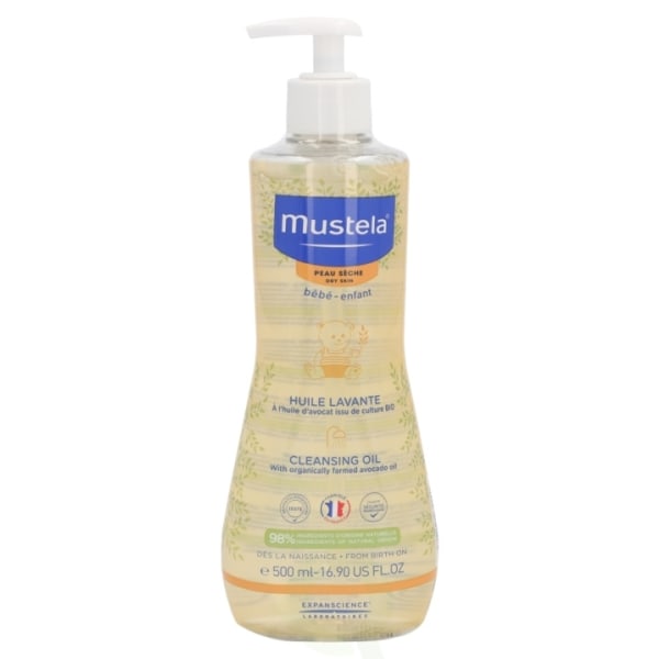 Mustela Cleansing Oil 500 ml Tør hud