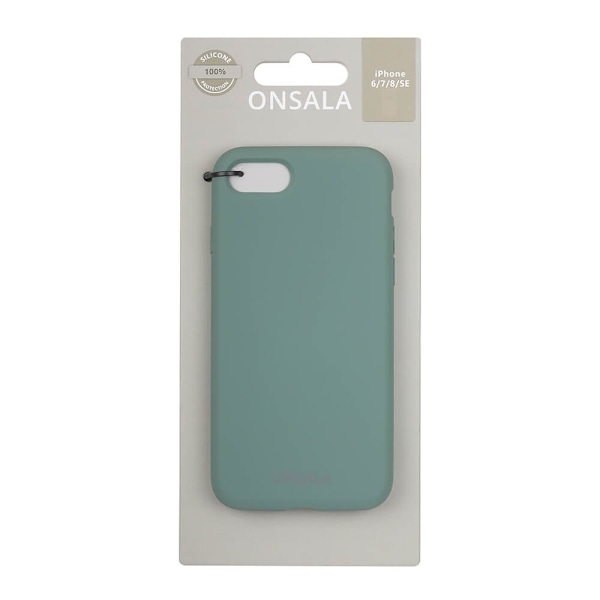 Onsala Suojakuori Silikooni Pine Green - iPhone 6/7/8/SE Grön