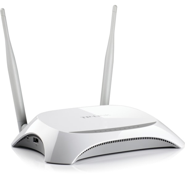 TP-LINK langaton 3G-reititin, LAN/WLAN, 802.11b/g/n, musta, Valkoinen