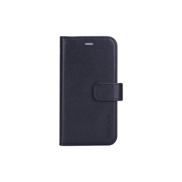 RADICOVER Strålingsbeskyttende Wallet PU iPhone 12 Mini Flipcover RFID Sort Svart