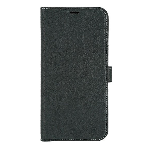 Essentials iPhone 14 Plus Leather wallet,detachable,Green Grön