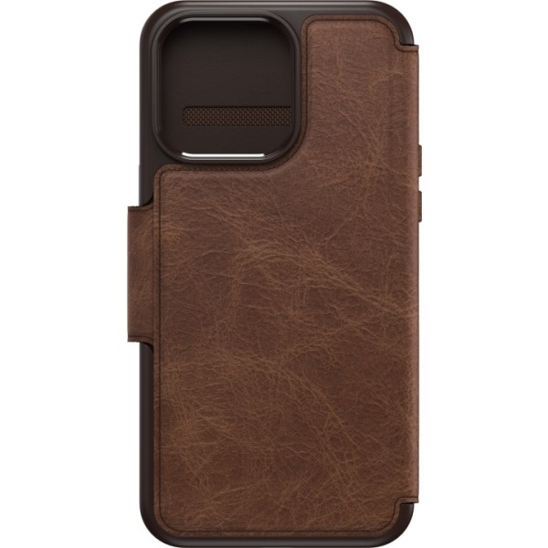 Otterbox Strada MagSafe lompakkokotelo, iPhone 15 Pro Max, ruskea Brun