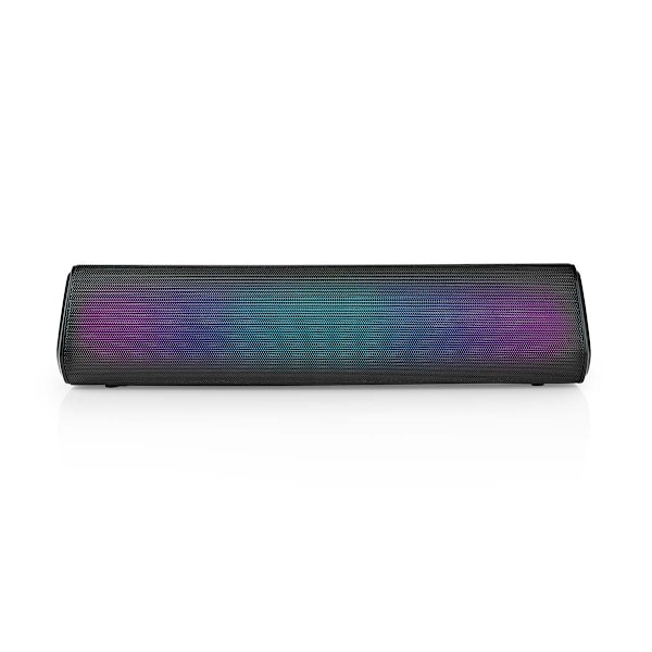 Nedis Bluetooth® højttaler | Maksimal batteritid: 6 timer | Borddesign | 18 W | Stereo | Indbygget mikrofon | Kan parres | Sort