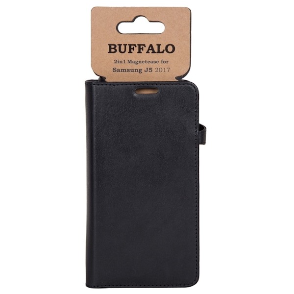 Buffalo Wallet Læder Samsung J5 2017 Sort Svart