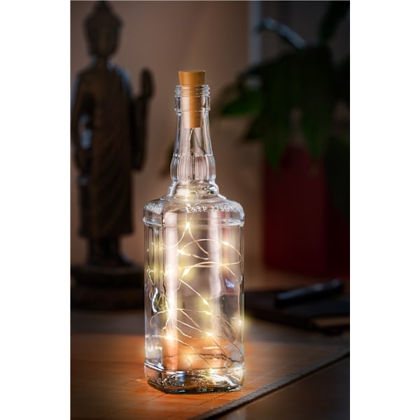 Goobay 10 x 20 LED-flaskor Atmosfärisk belysning dekoration för glasflaskor
