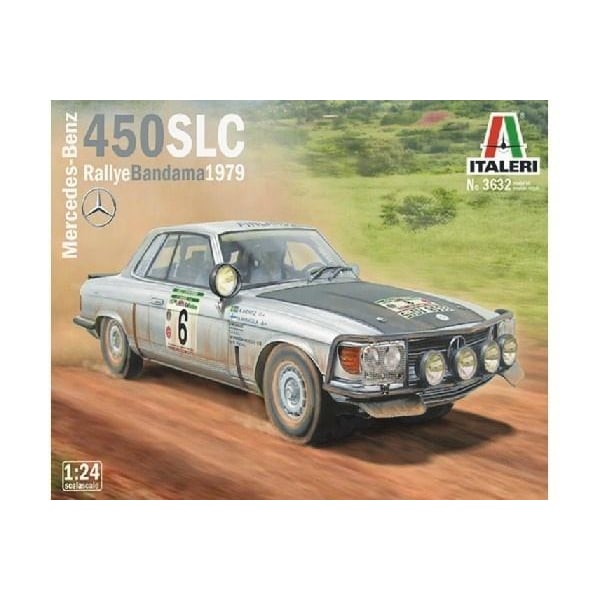 Italeri 1:24 Mercedes 450 SLC Rally del Bandama 1979