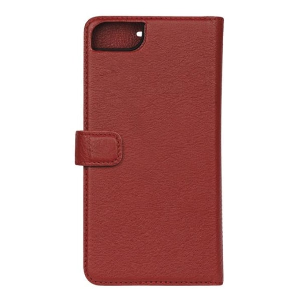 Essentials iPhone 6/7/8/SE (2020), Läder wallet avtagbar, röd Röd