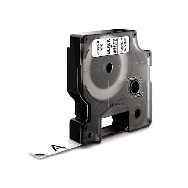 dymo Färgband S0720530 45013 12mm Svart på Vit