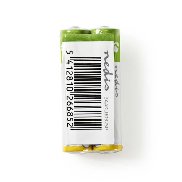 Nedis Alkaline Batteri AAA | 1.5 V DC | 2-krympepakning