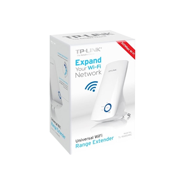 TP-LINK TL-WA854RE PowerLine-nätverksadapter 300 Mbit/s Wi-Fi Vit 1 styck