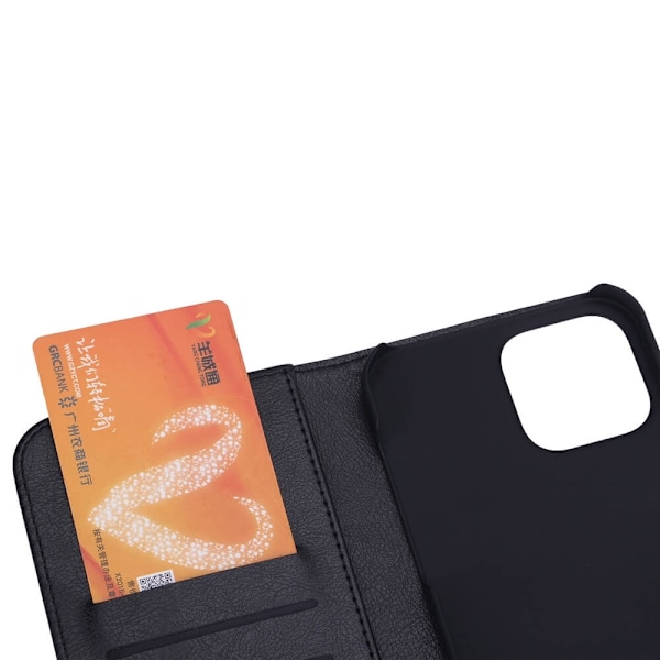RADICOVER Strålingsbeskyttende Wallet PU iPhone 13 Pro Max Flipcover RFID Sort Svart
