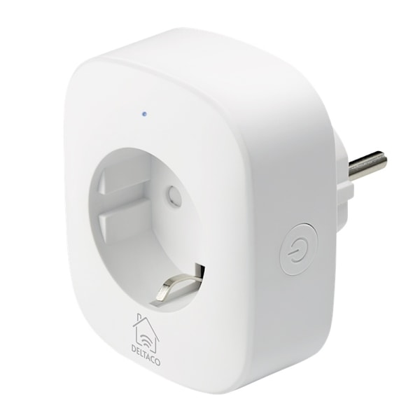 DELTACO SMART HOME älypistorasia, WiFi, 1xCEE 7/3, virrankul. seuranta