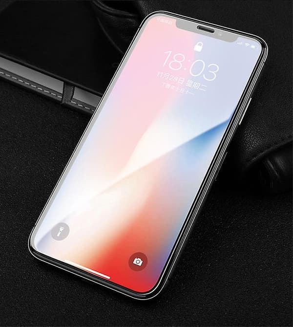 Näytönsuoja 9H karkaistua lasia iPhone 14 Plus, musta Transparent