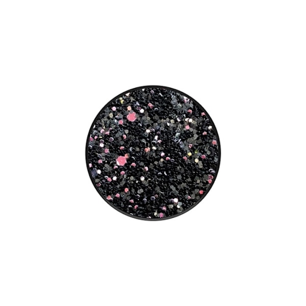 PopSockets Sparkle Black Avtagbart Grip med Ställfunktion Premium Multifärg