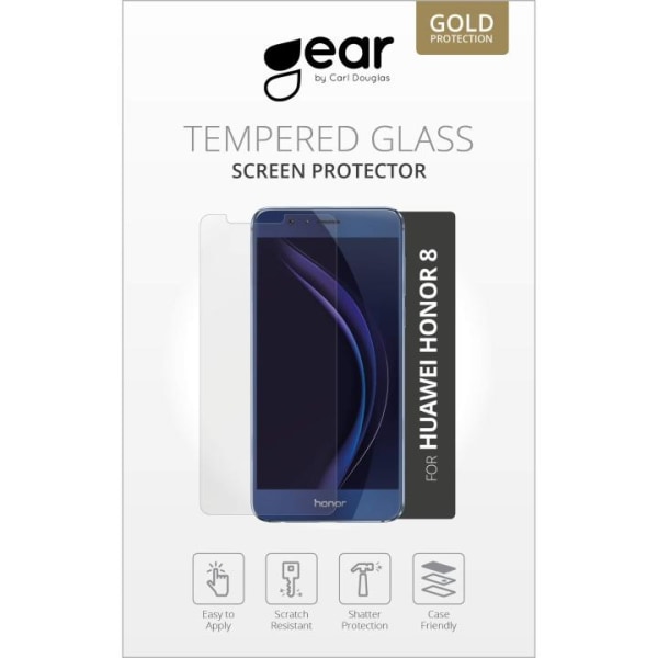 GEAR Härdat Glas 2.5D Huawei Honor 8 Transparent