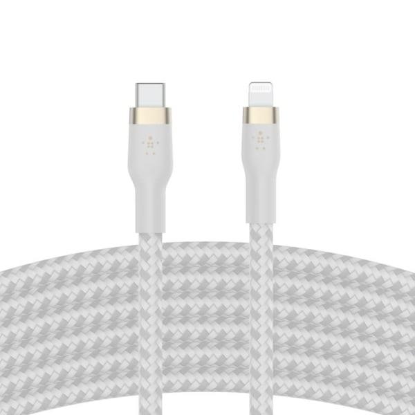 Belkin BOOST CHARGE USB-C to LTG_Braided Silicon, 3m, White