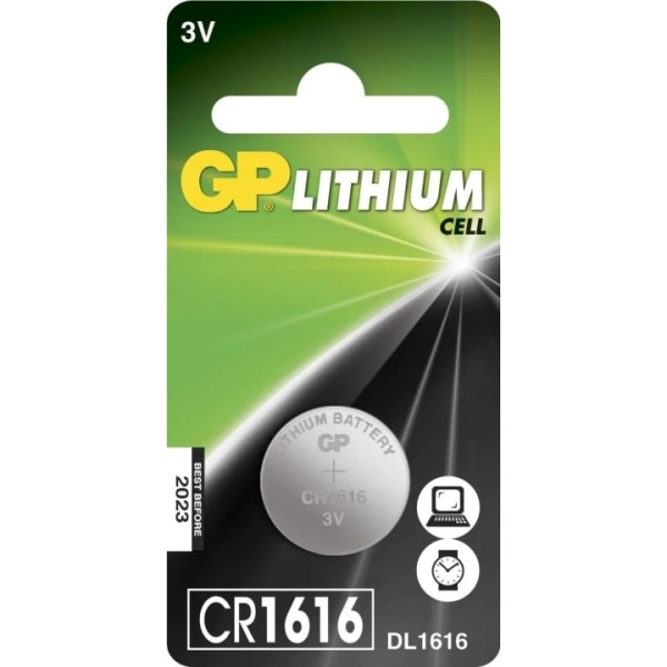 GP CR1616 Lithium Coin 1 Pack (B)