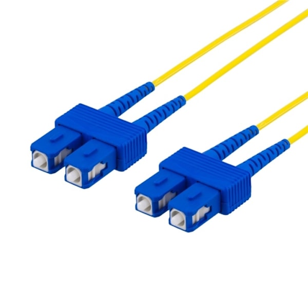 DELTACO fiberkabel, <b>SC - SC</b>, 9/125, OS2, duplex, singlemode, 5m