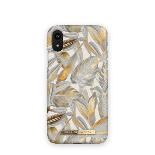 iDeal Of Sweden Matkapuhelinkotelo Platinum Leaves iPhone XR:lle Guld