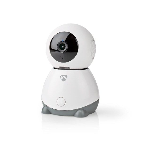 Nedis SmartLife Inomhus Kamera | Wi-Fi | Full HD 1080p | Panorera lutning | microSD (ingår inte) / Molnlagring (tillval) | Med rörelsesensor | Nattsik