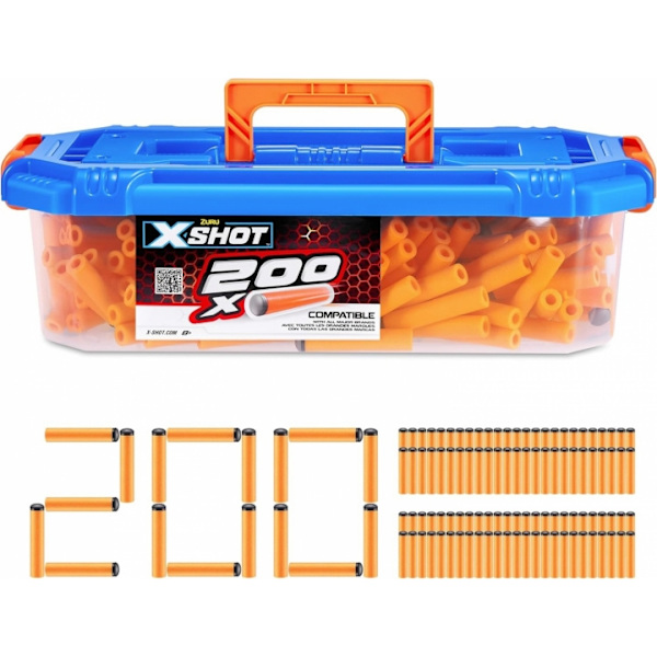 Foam darts compatible with NERF, 200 pcs