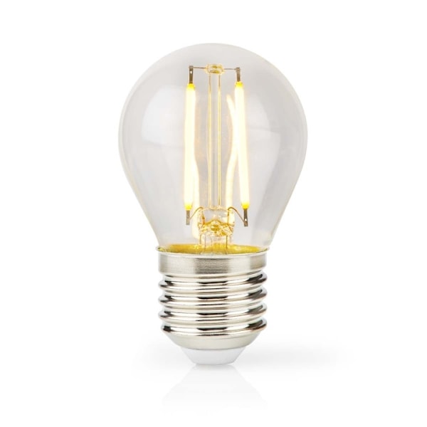 Nedis LED glødepære E27 | G45 | 4.5 W | 470 lm | 2700 K | Dimbar | Varm Hvid | Retro stil | 1 stk