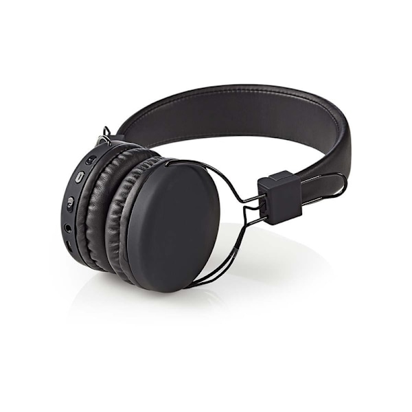 Nedis Trådlösa On-Ear hörlurar | Maximal batteritid: 15 timmar | Inbygd mikrofon | Tryck på Kontroll | Stöd för röststyrning | Volymkontroll | Svart Svart