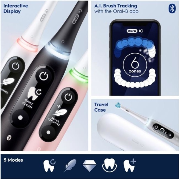 Oral B Elektrisk tandbørste iO6S Sort Lava