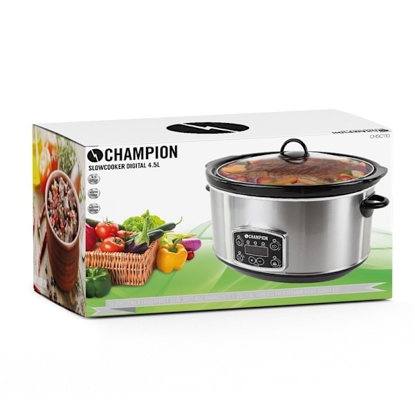 Champion Slowcooker 4,5L 280W SC110 Rostfri