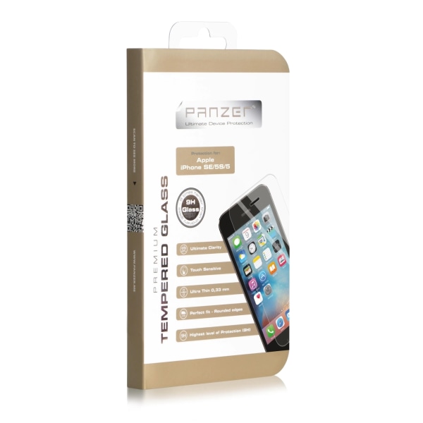 panzer iPhone SE/5S/5, Tempered Glass Transparent