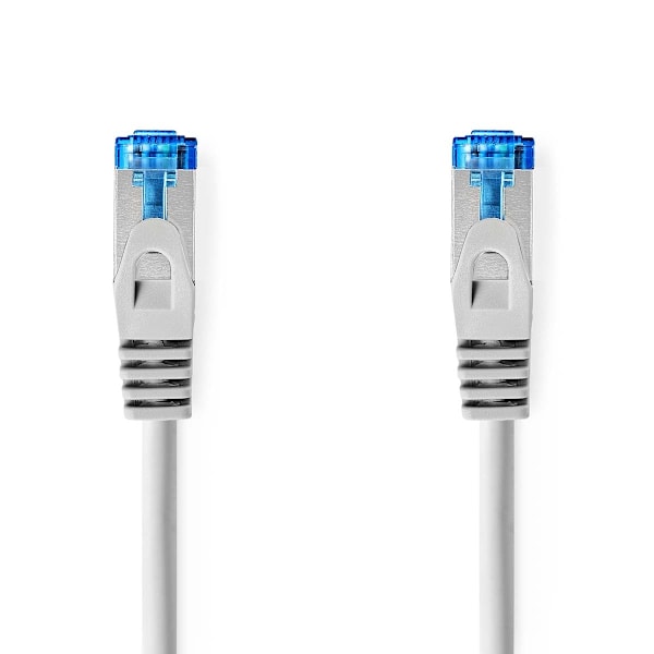 Nedis CAT6a netværkskabel | S/FTP | RJ45 Han | RJ45 Han | 0.50 m | Snagless | Runde | LSZH | Grå | Konvolut