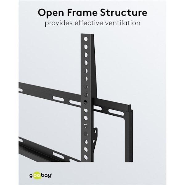 Goobay TV-väggfäste Basic FIXED (M) för TV-apparater från 32 till 55 tum (81-140 cm) upp till 35 kg