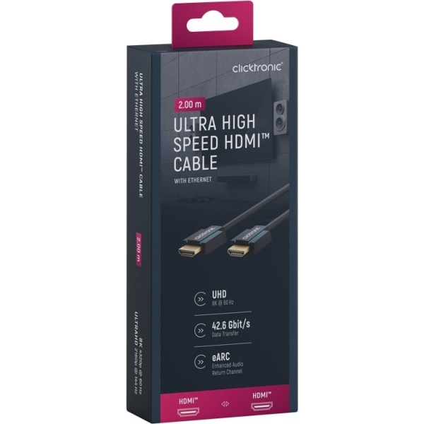 ClickTronic HDMI™-kabel med ultrahög hastighet Premiumkabel | 1x