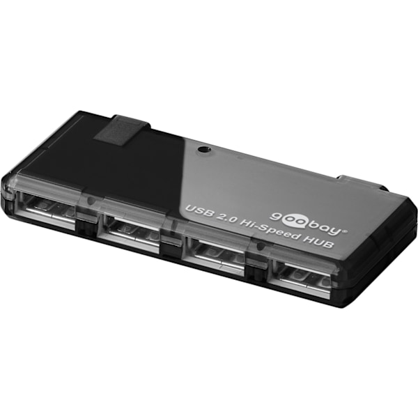 Goobay 4-vägs USB 2.0 Hi-Speed ​​HUB för anslutning av upp till 4 USB-enheter med en USB-anslutning