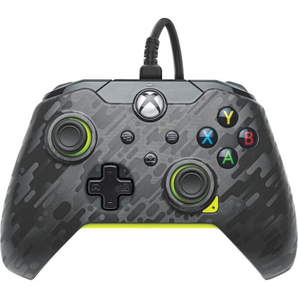 PDP Gaming Wired Controller - Electric Carbon, PC / Xbox