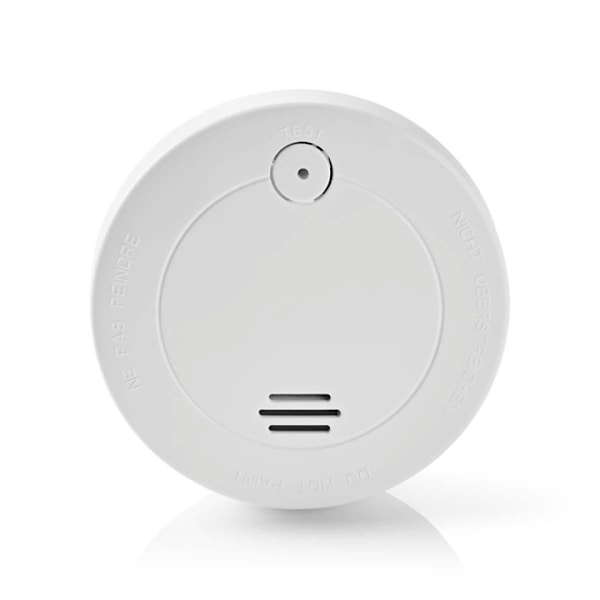 Nedis Röklarm | Batteridriven | Batterilängd upp till: 1 år | EN 14604 | Med testknapp | 85 dB | ABS | Vit