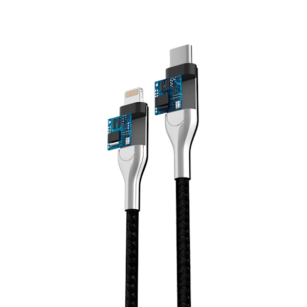 Forever Core - USB-C/Lightning (3A) MFI Svart, 1,5m